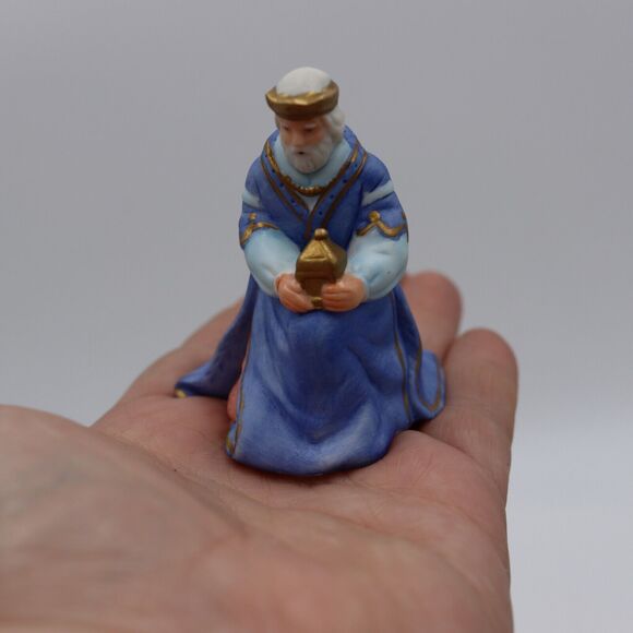 1989 Avon Wise Man Nativity Collectibles O Holy Night Christmas Blue Replacement - Picture 3 of 6